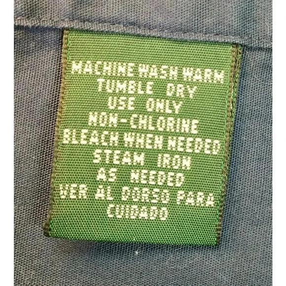 Vintage Hunt Club Mens Blue Red Colorblock Short Sleeve‎ Button-Down Shirt Large - Picture 7 of 9